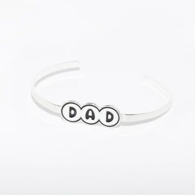 Pulsera plata color DAD