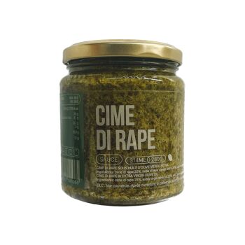 Légumes - Cime di rape - Cime di rape sous huile d'olive vierge extra (280g) 1