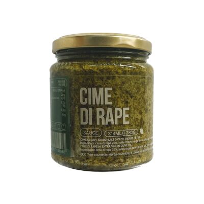 Légumes - Cime di rape - Cime di rape sous huile d'olive vierge extra (280g)