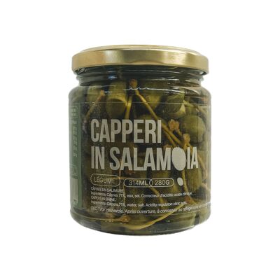 Vegetables - Capperi in salamoia - Capers in brine with tail (280g)