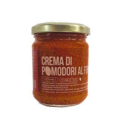 Vegetable cream in oil - Spreadable in oil - Crema di pomodori al forno - Baked tomato cream in sunflower oil (190g)