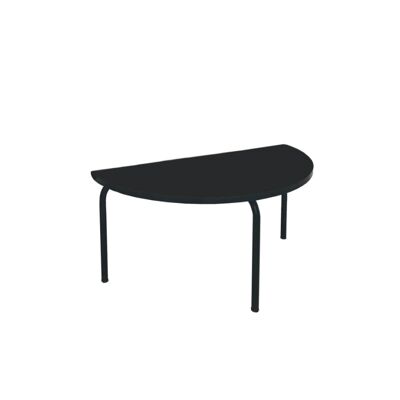 Table basse Paloma - uni Noir Pieds Noirs