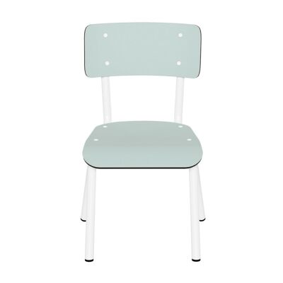 Chaise d’écolier Enfant Little Suzie – uni Menthe Pieds Blancs