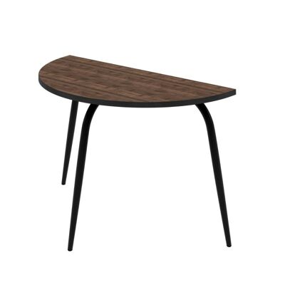 Table Paloma H75 cm- imprimé Chêne Foncé Pieds Noirs