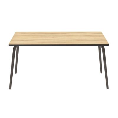 Table Retro Véra 160×80 – imprimé Chêne Clair Pieds Bruts