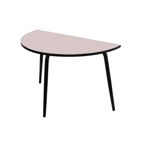 Table Paloma H75 cm- uni Rose Poudré Pieds Bruts