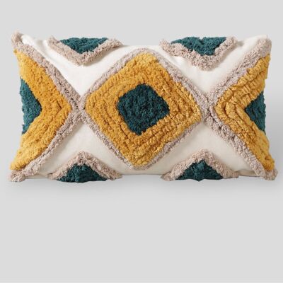 Ornate cushion cover "ELMINA" made of linen
