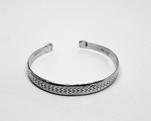 Pulsera brazalete plata espigas