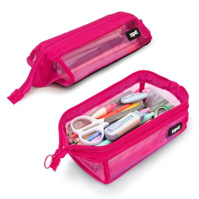 Trousse ZIPIT Mesh, Rose