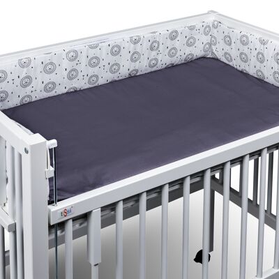 tiSsi® Nestchen / Einlage Beistellbett 40x90 cm grau LION