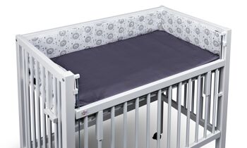 tiSsi® nest / insert de lit d'appoint 40x90 cm gris LION 1
