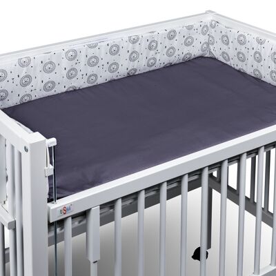 tiSsi® nest / insert de lit d'appoint 40x90 cm gris LION