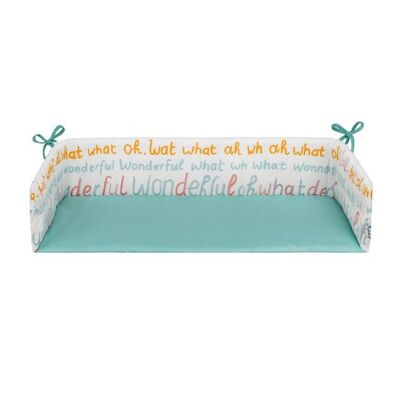 tiSsi® parachoques / cama lateral 40x90 cm mint WONDERFUL WORLD