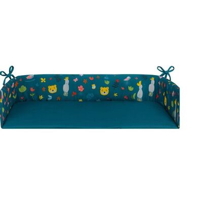 tiSsi® pare-chocs / insert lit latéral MAXI 50x90 cm pétrole JUNGLE