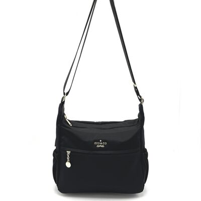 Marca GIO&CO, Bolso bandolera de nailon, para mujer, art. N35.475