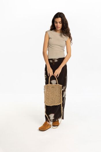 Sac en macramé naturel 5