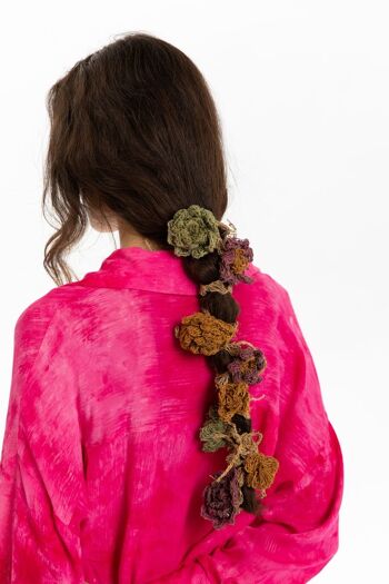 Bande de cheveux au crochet avec fleurs amovibles 6