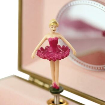 Coffret Musical Fleurs - Jaune - Figurine Ballerine 3