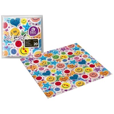 Pack 20 Servilletas Smile 33x33 cm