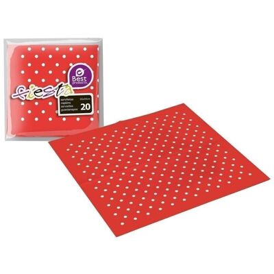 Pack 20 Servilletas Lunares 33x33 cm