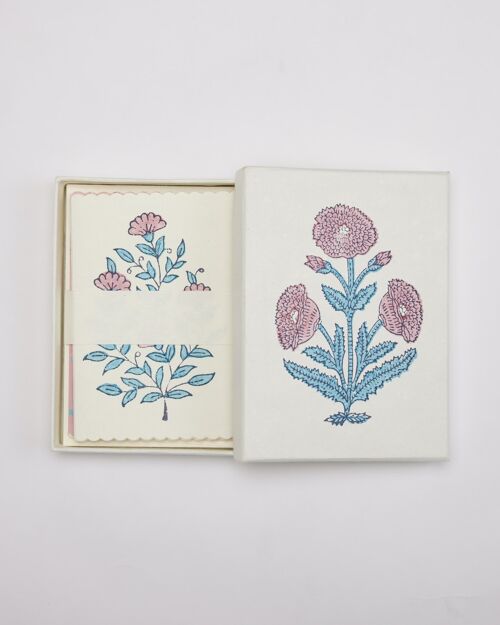 Boxed Artisan Notecard Set - BNS Malika Sky