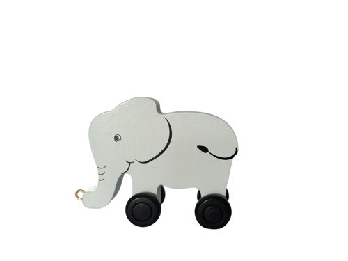 Wooden Elephant Back Colored