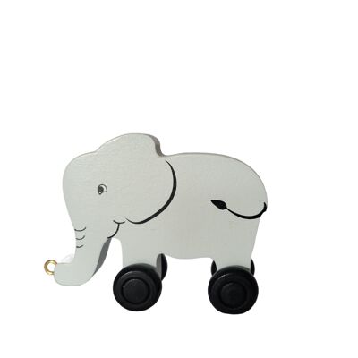 Wooden Elephant Back Colored