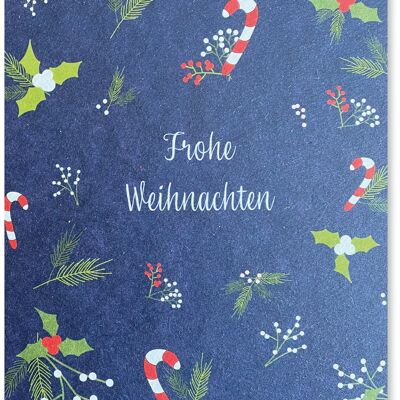 Frohe Weihnachten blau