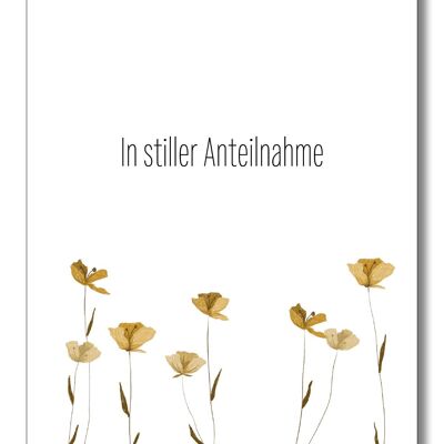 Fleurs d'automne en sympathie silencieuse