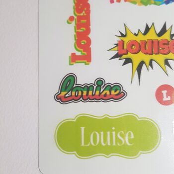 Stickers à Personnaliser Avec Le Prénom Louise : Ajoutez Une Touche Unique À Votre Quotidien 4
