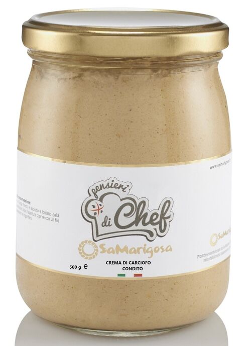 Crema di Carciofo “Aglio, Prezzemolo, Pepe Nero Vaso 500 g"