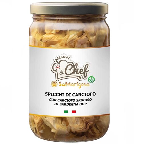 Spicchi di Carciofo con Carciofo Spinoso di Sardegna DOP" in olio di semi Vaso 1450 g"