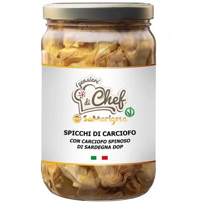 Spicchi di Carciofo con Carciofo Spinoso di Sardegna DOP" in olio di semi Vaso 1450 g"