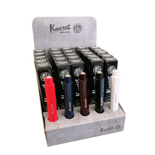 Présentez les 30 stylo-billes Kaweco Classic Sport.