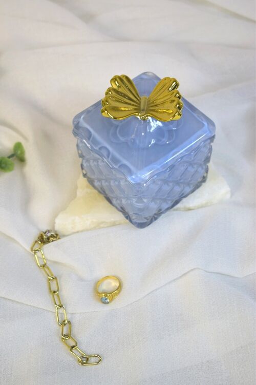 Glass Box - Nature line- Blue Butterfly