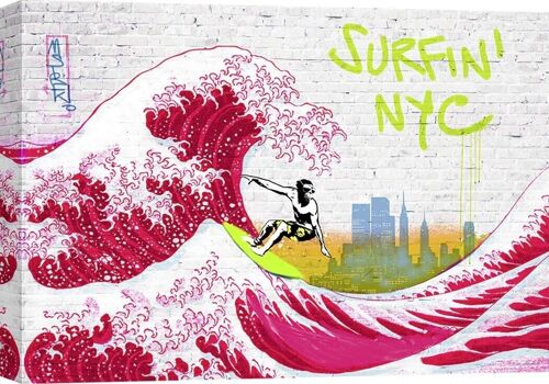 Quadro per cameretta bambini, stampa su tela: Masterfunk Collective, Surfin' NYC
