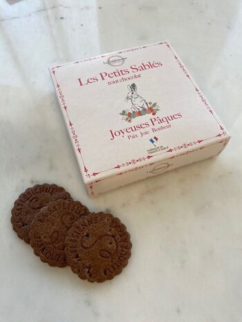 Biscuits sablés tout chocolat Pâques - étui carton 100 g 2