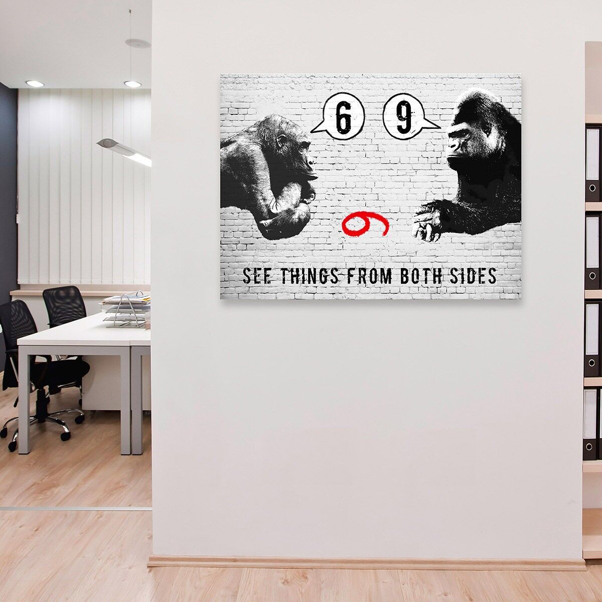 Quadro motivazionale, stampa su tela: Masterfunk Collective, See things from both sides