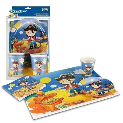 Pack Fiesta infantil Pirata 6 servicios