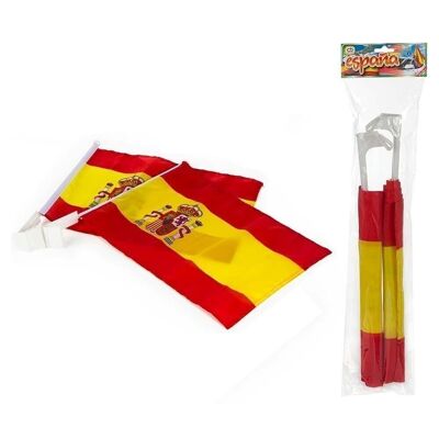 Set 2 banderas España 45x30 con pinza
