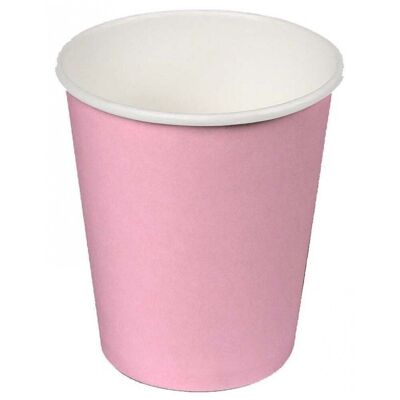 Pack 24 Vasos Cartón ECO  200 ml. Rosa