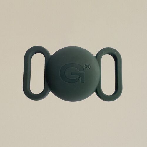 GULA AirTag Holder - Green / Gray  (max 25mm width)