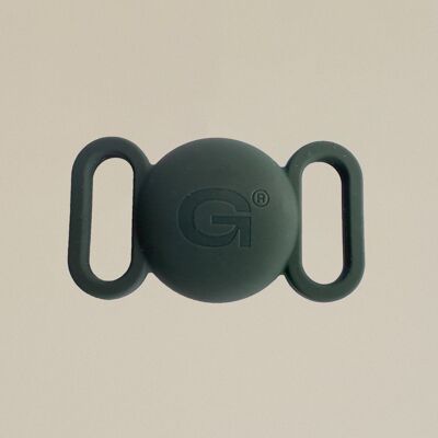 Soporte GULA AirTag - Verde / Gris (ancho máximo de 25 mm)