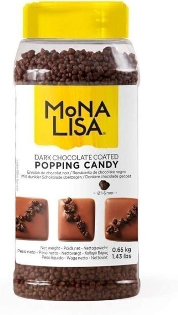 CALLEBAUT - MONA LISA -Popping Candy - Sucre pétillant chocolat  - 650G 1