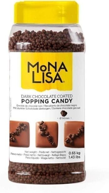 CALLEBAUT - MONA LISA -Popping Candy - Sucre pétillant chocolat  - 650G 3