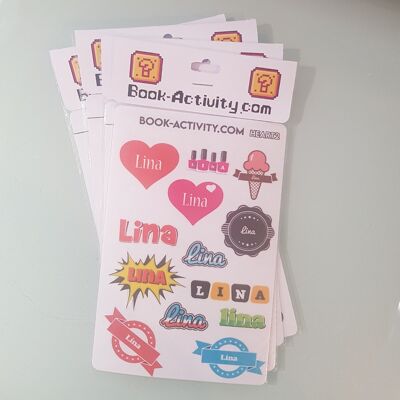 Personalized Stickers With The First Name Lina: Add A Unique Touch To Your Daily Life
