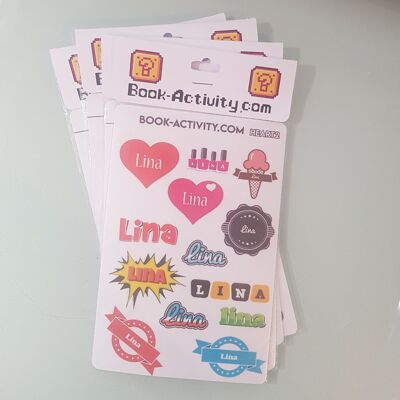 Stickers À Personnaliser Avec Le Prénom Lina : Ajoutez Une Touche Unique À Votre Quotidien
