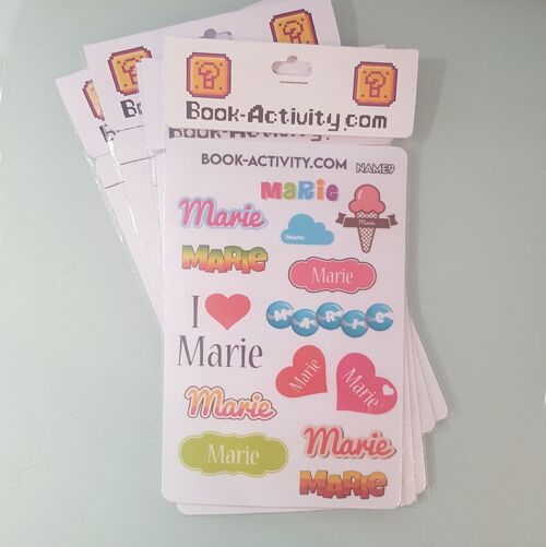Stickers À Personnaliser Avec Le Prénom Marie : Ajoutez Une Touche Unique À Votre Quotidien