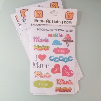 Personalized Stickers With The First Name Marie: Add A Unique Touch To Your Daily Life