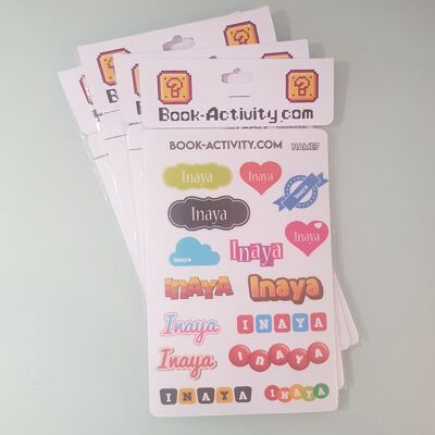 Stickers À Personnaliser Avec Le Prénom Inaya : Ajoutez Une Touche Unique À Votre Quotidien
